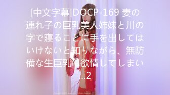 [中文字幕]DOCP-169 妻の連れ子の巨乳美人姉妹と川の字で寢ることに手を出してはいけないと知りながら、無防備な生巨乳に欲情してしまい…2