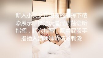 新人小美女在狼友的指挥下精彩展示，揉奶玩逼淫声荡语听指挥，粉穴特写，撅着屁股手指插入浪叫呻吟精彩刺激